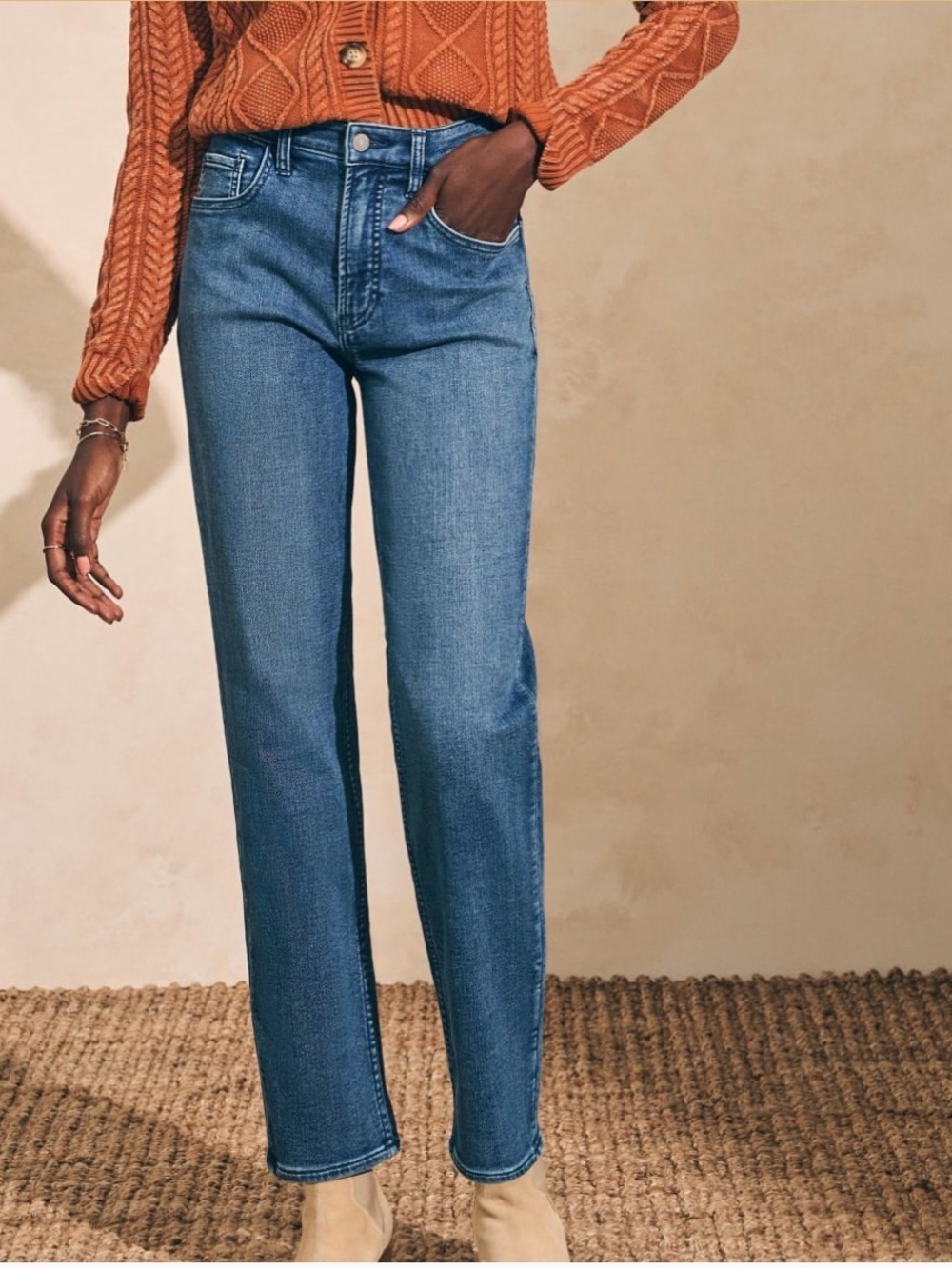 Faherty Riverton Straight Leg Women's Jeans